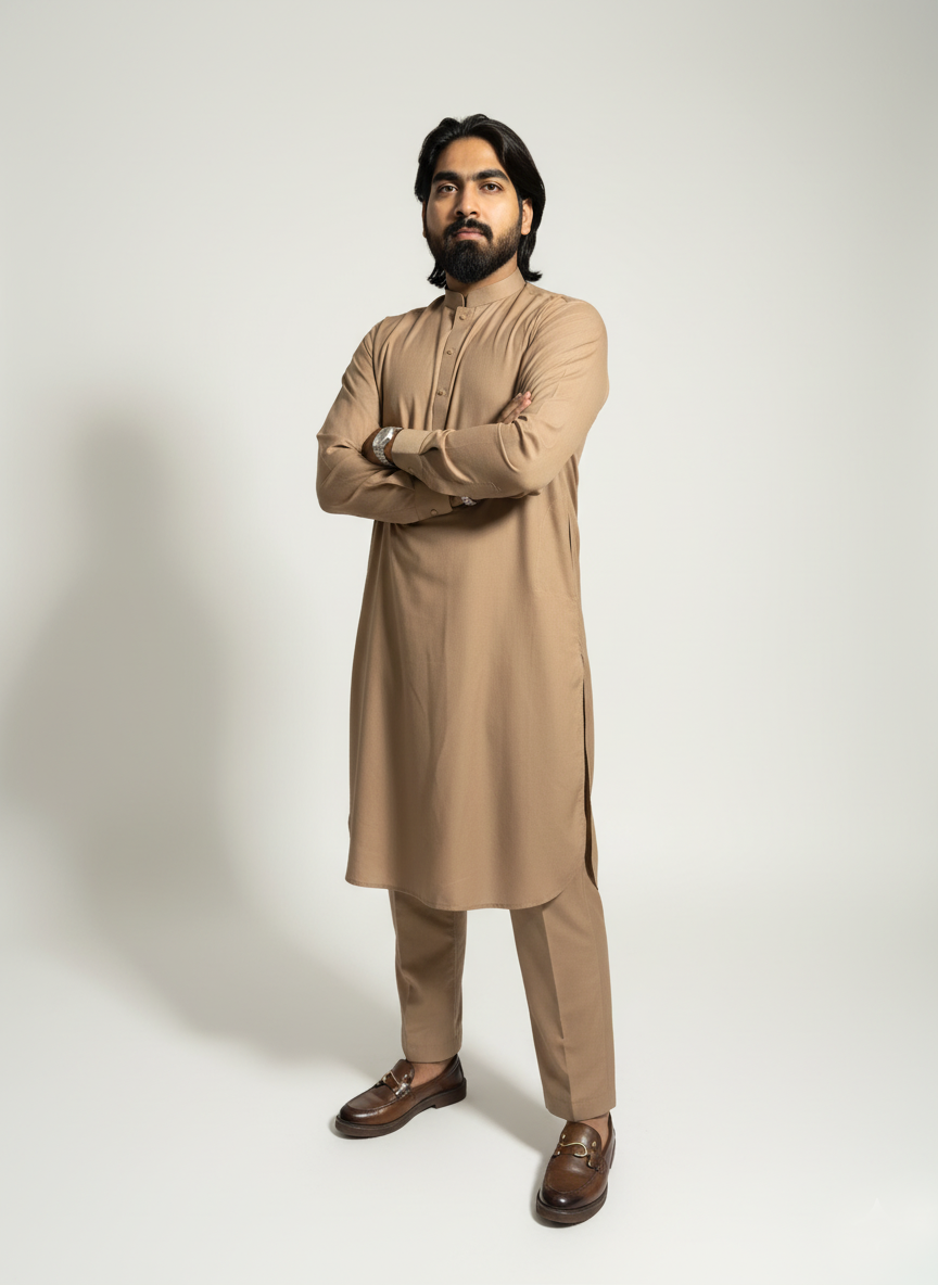 Caramel Kameez Trouser