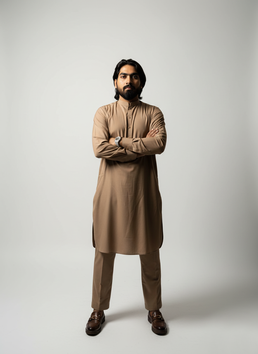 Caramel Kameez Trouser
