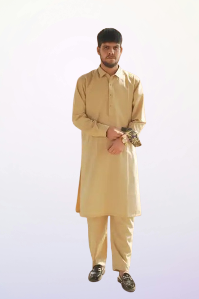 Camel Washing Wear Kameez Trouser