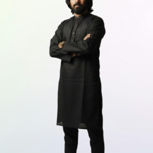 Black Cotton Shalwar Kameez